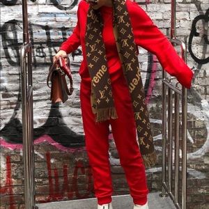 Red tracksuit, red sweats, red set